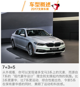 北美车展全新一代宝马5系新车解码