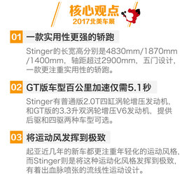 2017款起亚Stinger北美车展图解