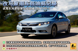 2012款本田思域2.0L
