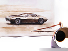 车迷用咖啡作画 手绘汽车炫酷逼真