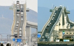 开上大桥需要勇气 日本视觉陡坡大桥